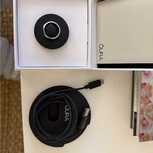 Oura Ring with Charging Dock and USB-C cord